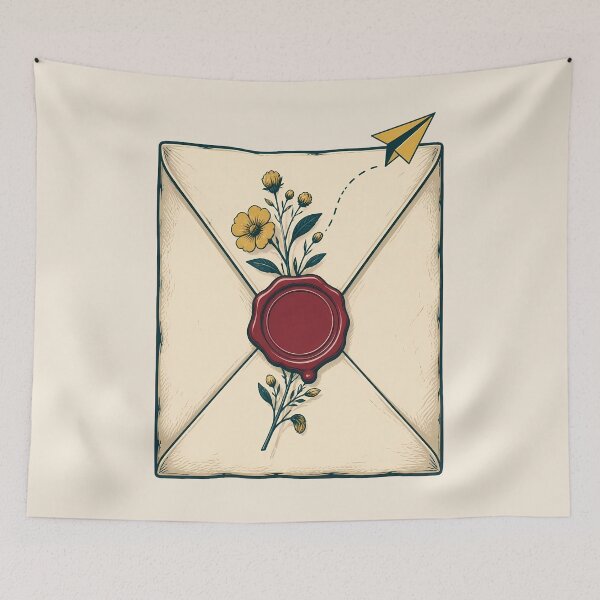 Item preview, Wax Seal Envelope Pen Pal Snail Mail Gift  designed and sold by Fun2Fentastic.