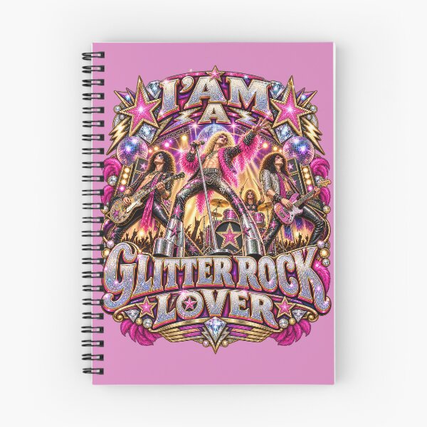 Artikelvorschau, Glitter Rock Lover – Glam Rock Music Fan entworfen und verkauft von Earth Celebration Designs.