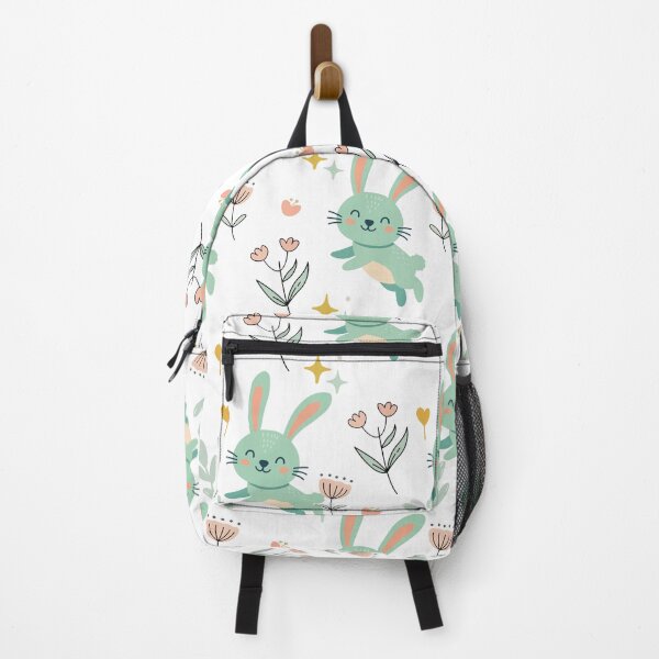Item preview, Cute Bunny Floral Nursery Seamless Pattern Background designed and sold by prapapon.