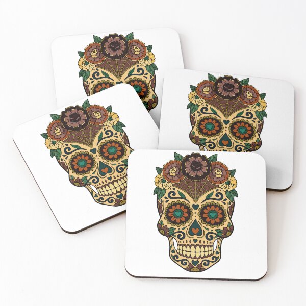 Item preview, Catrina Colorful Sugar Skull Illustration designed and sold by Ojo de Lilith.