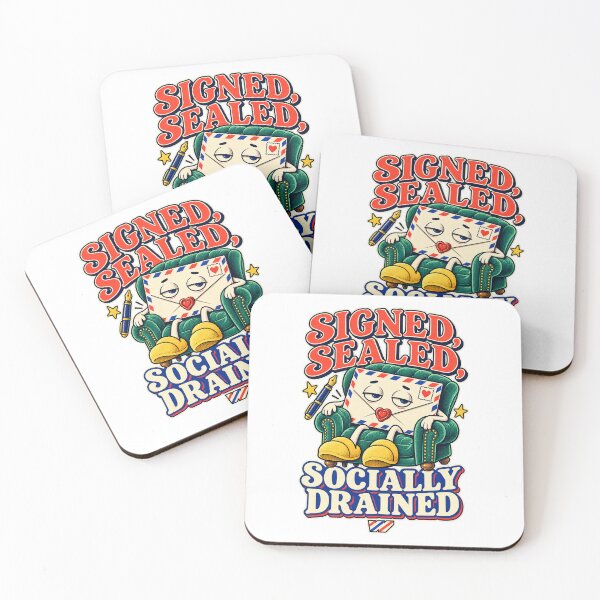Item preview, Signed Sealed Socially Drained designed and sold by eWproject.