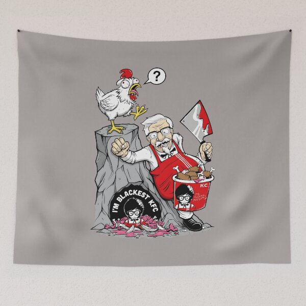 Item preview, Bloody Colonel Cleaver Chicken Parody-18 designed and sold by ToniWaelchi6.