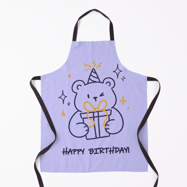 Item preview, Cute Birthday Bear Happy Birthday Retro designed and sold by PetalsPaws.
