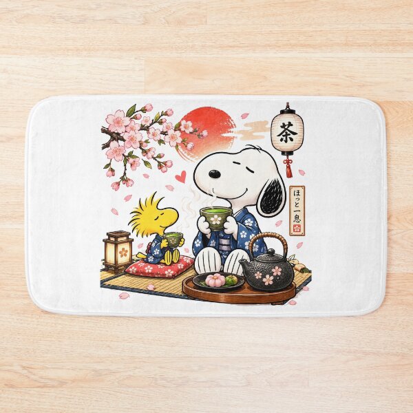 Item preview, Snoopy & Woodstock Tea Time designed and sold by COFFEEWITHARTS.