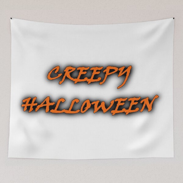 Item preview, Creepy halloween orange typography designed and sold by natalik2024.