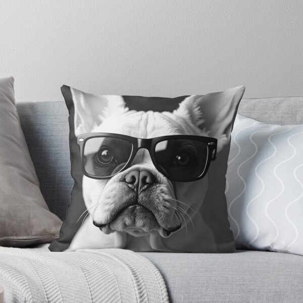 Item preview, Cool B&W Cream French Bulldog in Sunglasses designed and sold by VFXguy.
