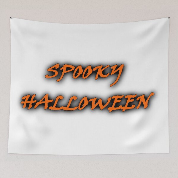 Item preview, Spooky halloween orange typography designed and sold by natalik2024.