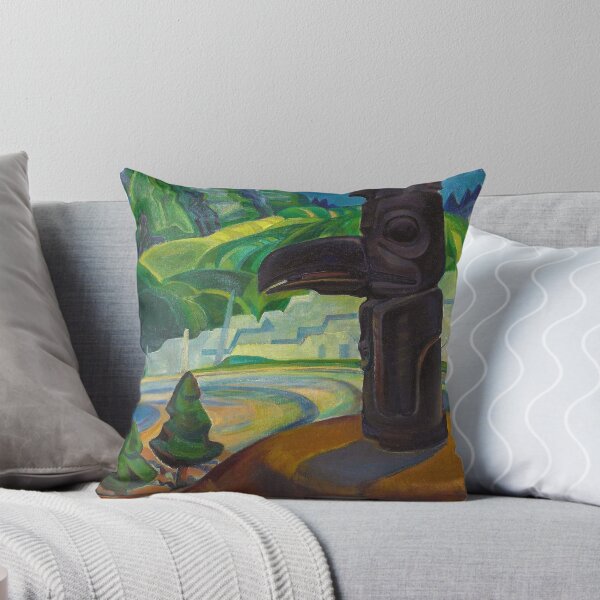 Item preview, Among the Trees and Totem Poles First Nation's Canadian forest landscape by Emily Carr designed and sold by Jéanpaul Ferro.