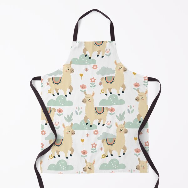 Item preview, Cute Llama Floral Nursery Seamless Pattern Background designed and sold by prapapon.