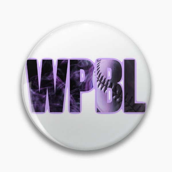 Item preview, WPBL purple baseballs designed and sold by BowlingAlleyGirl.