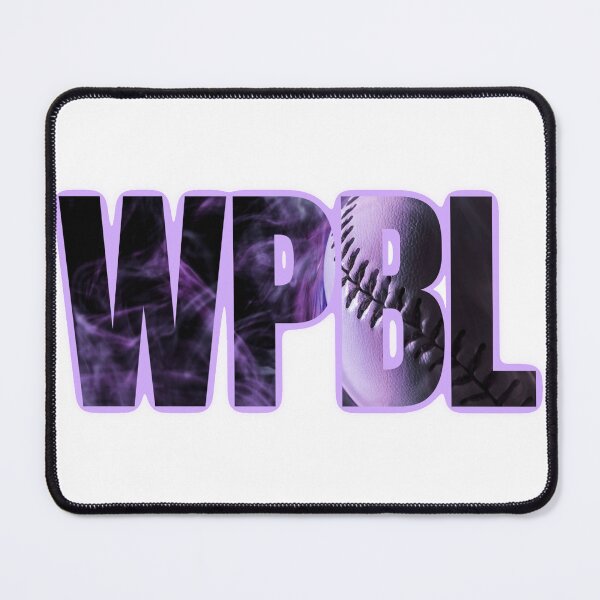 Item preview, WPBL purple baseballs designed and sold by BowlingAlleyGirl.