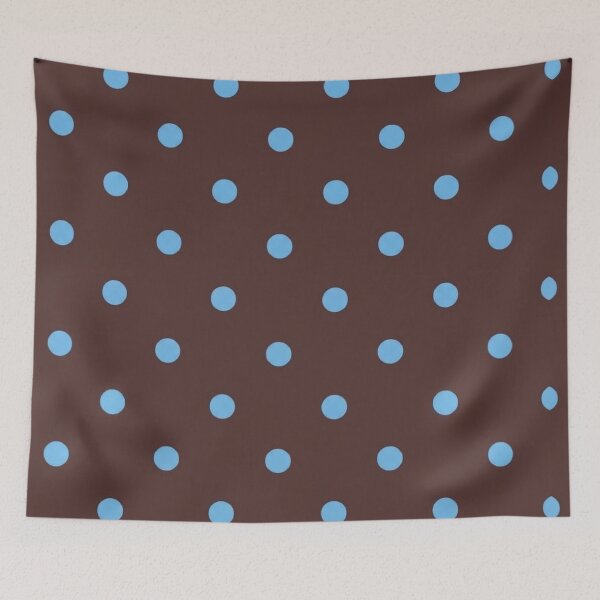 Item preview, Brown and Blue Polka Dot 2026 Polka Dots Trend Pattern / Best Selling 2026 Tiktok Trend Aesthetic Girl Y2k Coquette Pinterest Girl Mini Dress / Top / blanket designed and sold by TeenLake.