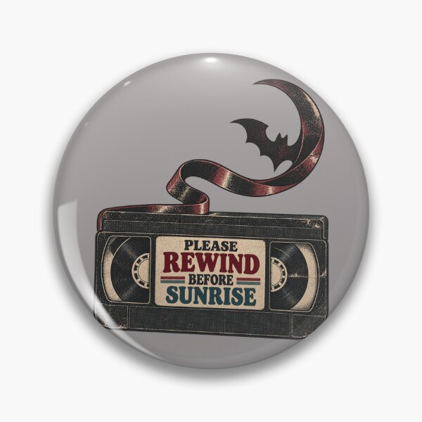 Item preview, Please Rewind Before Sunrise Retro Halloween VHS Design designed and sold by Golden Era Studio.