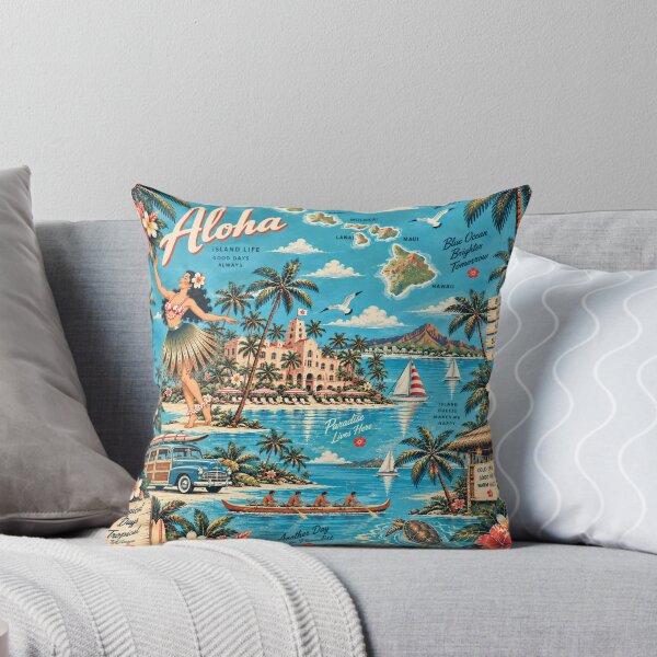 Item preview, Modern Hawaiian Resort – Aloha Islands & Sea Turtles designed and sold by Plus91BIRD.