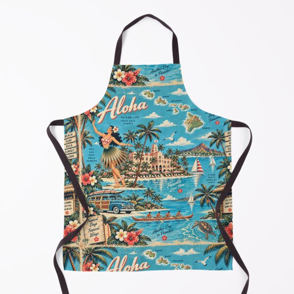 Item preview, Modern Hawaiian Resort – Aloha Islands & Sea Turtles designed and sold by Plus91BIRD.