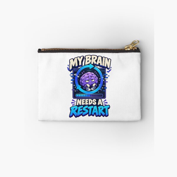 Item preview, My Brain Needs a Restart Funny Shirt designed and sold by Print-Mingle01.