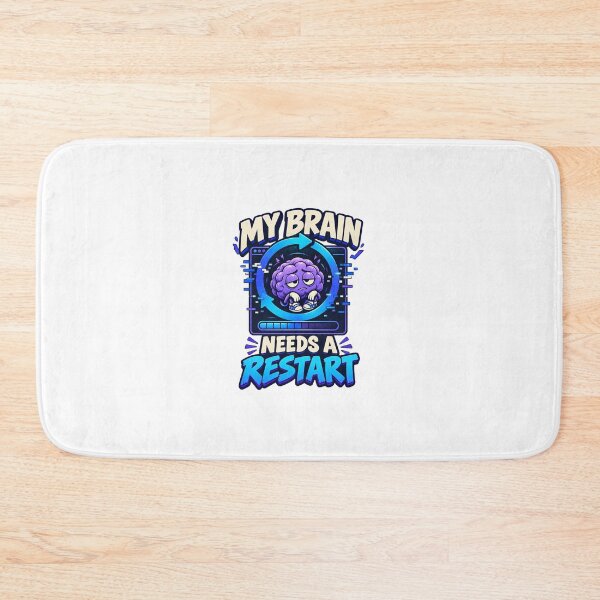 Item preview, My Brain Needs a Restart Funny Shirt designed and sold by Print-Mingle01.