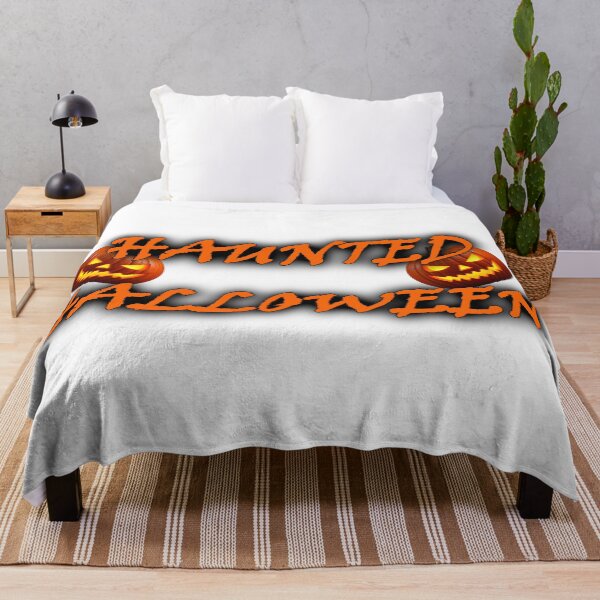 Item preview, Haunted halloween pumpkin design - orange typography designed and sold by natalik2024.
