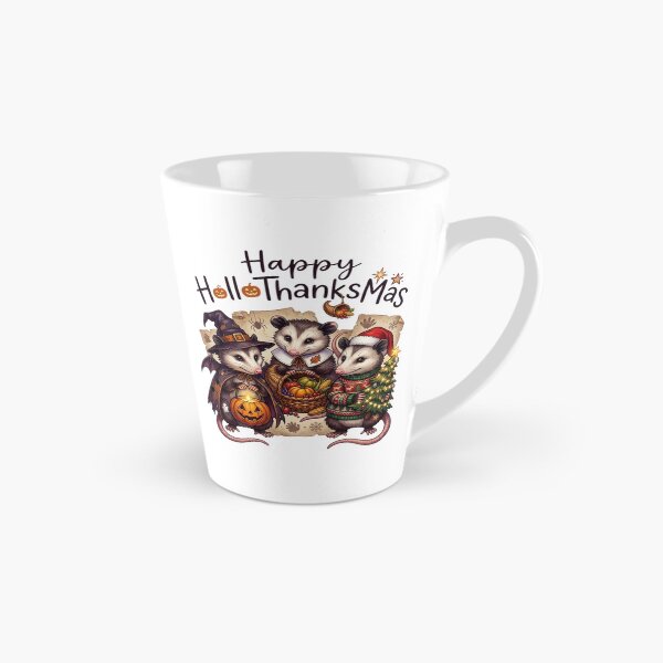 Item preview, Happy HalloThanksMas Opossum - Halloween Thanksgiving Christmas Mashup designed and sold by designwiss.