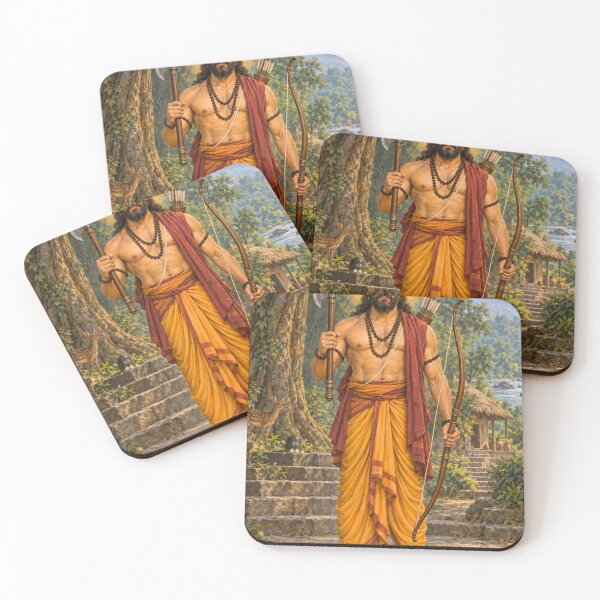 Item preview, Parashurama Avatar of Lord Vishnu - Warrior Sage Devotional Art designed and sold by Homyar.