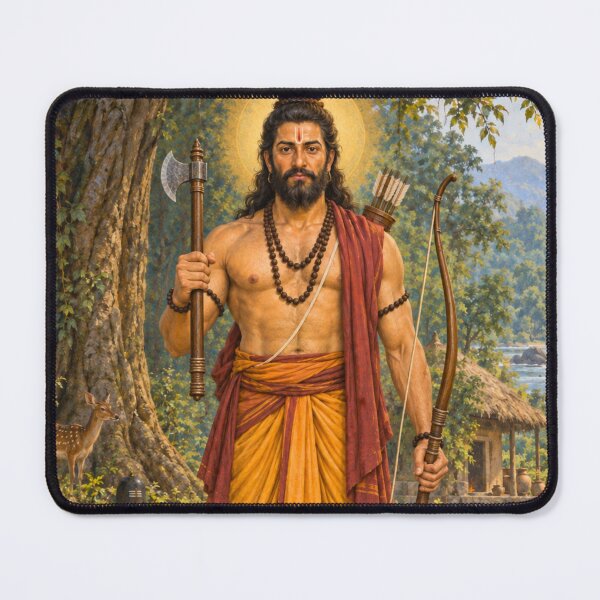 Item preview, Parashurama Avatar of Lord Vishnu - Warrior Sage Devotional Art designed and sold by Homyar.