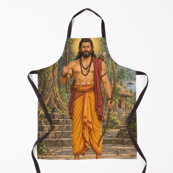 Item preview, Parashurama Avatar of Lord Vishnu - Warrior Sage Devotional Art designed and sold by Homyar.