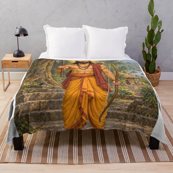 Item preview, Parashurama Avatar of Lord Vishnu - Warrior Sage Devotional Art designed and sold by Homyar.