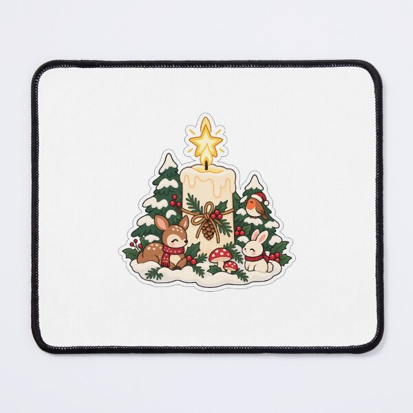 Item preview, Kawaii Christmas Woodland Candle designed and sold by naruto4925.