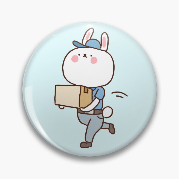 Item preview, Delivery Rabbit Running with a Box designed and sold by Chunu Doodles.