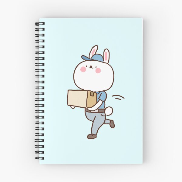 Item preview, Delivery Rabbit Running with a Box designed and sold by Chunu Doodles.