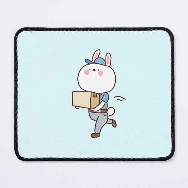 Item preview, Delivery Rabbit Running with a Box designed and sold by Chunu Doodles.