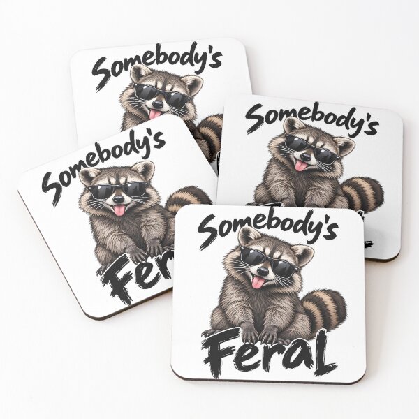 Item preview, Somebody’s Feral - Funny Trash Panda designed and sold by CutieGalore.