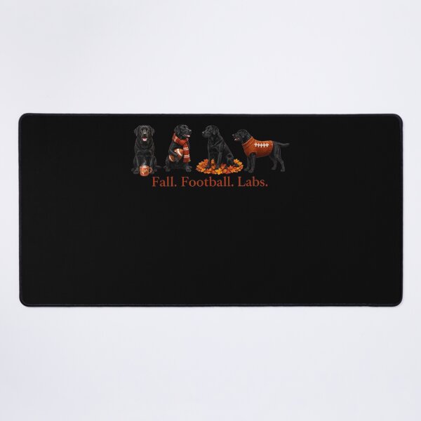 Item preview, Fall Football Labs Fall Black Lab Dog Humor Autumn Design designed and sold by leevekaArt.