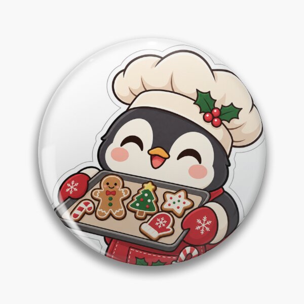 Item preview, Kawaii Christmas Penguin Baker designed and sold by naruto4925.