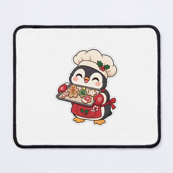 Item preview, Kawaii Christmas Penguin Baker designed and sold by naruto4925.