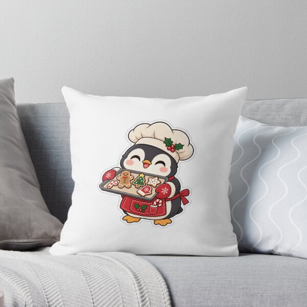 Item preview, Kawaii Christmas Penguin Baker designed and sold by naruto4925.