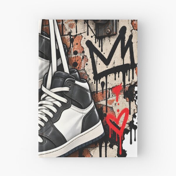 Item preview, Small Steps Big Changes – Black & White Street Sneakers designed and sold by TinyWeird.