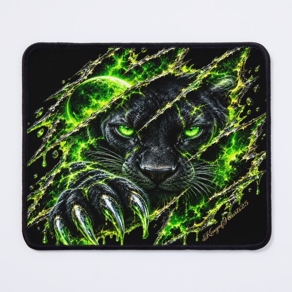 Item preview, Toxic Neon Panther Galaxy Claw - Radioactive Wild Soul Art designed and sold by KingofHearts25.