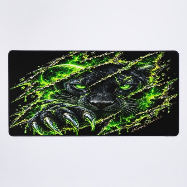 Item preview, Toxic Neon Panther Galaxy Claw - Radioactive Wild Soul Art designed and sold by KingofHearts25.