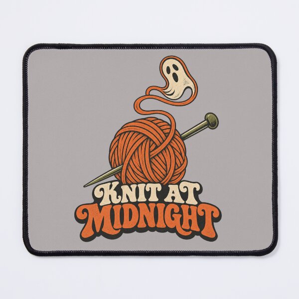 Item preview, Knit At Midnight Retro Halloween Knitting Design designed and sold by Golden Era Studio.
