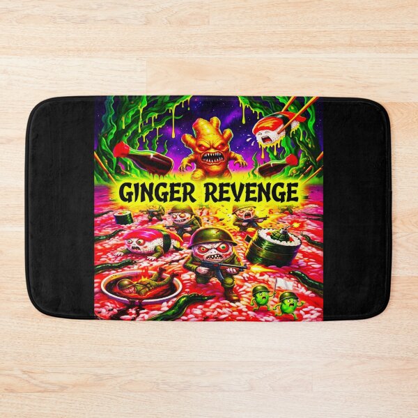 Item preview, Ginger Revenge - Unhinged Acid Trip Sushi War Art designed and sold by OmniaGlobal.