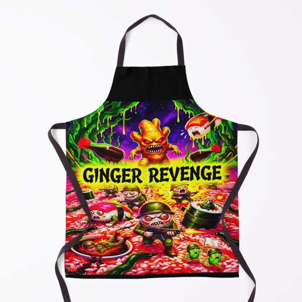 Item preview, Ginger Revenge - Unhinged Acid Trip Sushi War Art designed and sold by OmniaGlobal.