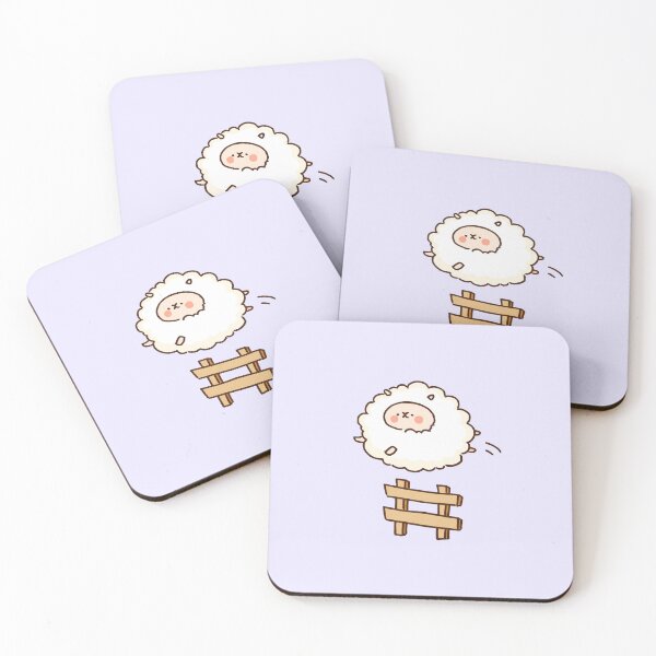 Item preview, Sheep Jumping Over a Wooden Fence designed and sold by Chunu Doodles.