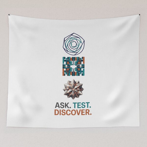 Item preview, Ask Test Discover Scientific Research Scientist STEM Design designed and sold by Amr Darwish Graphic designer.
