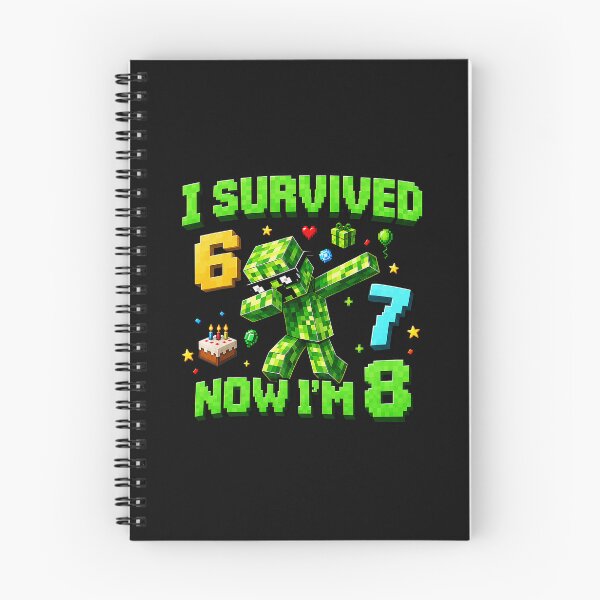Item preview, I Survived 6 7 Now I'm 8 Gaming Gamer Birthday designed and sold by khdmalakarak.