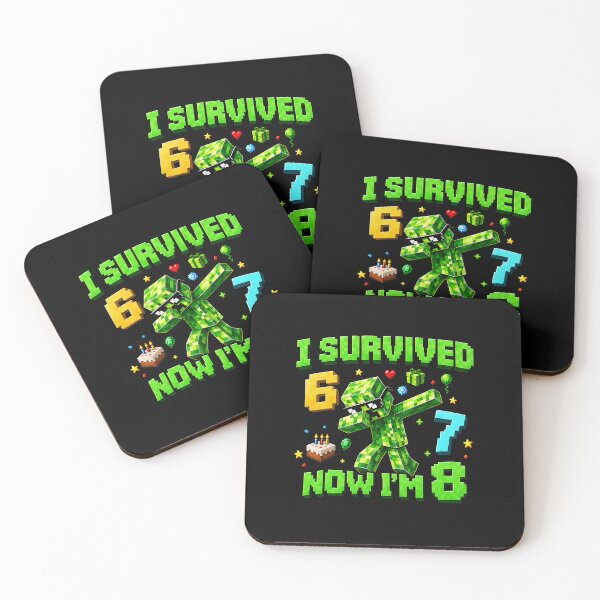 Item preview, I Survived 6 7 Now I'm 8 Gaming Gamer Birthday designed and sold by khdmalakarak.