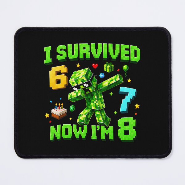Item preview, I Survived 6 7 Now I'm 8 Gaming Gamer Birthday designed and sold by khdmalakarak.