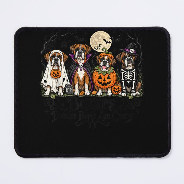 Item preview, Boxers Because People are Creepy Halloween Dogs Costume designed and sold by leevekaArt.