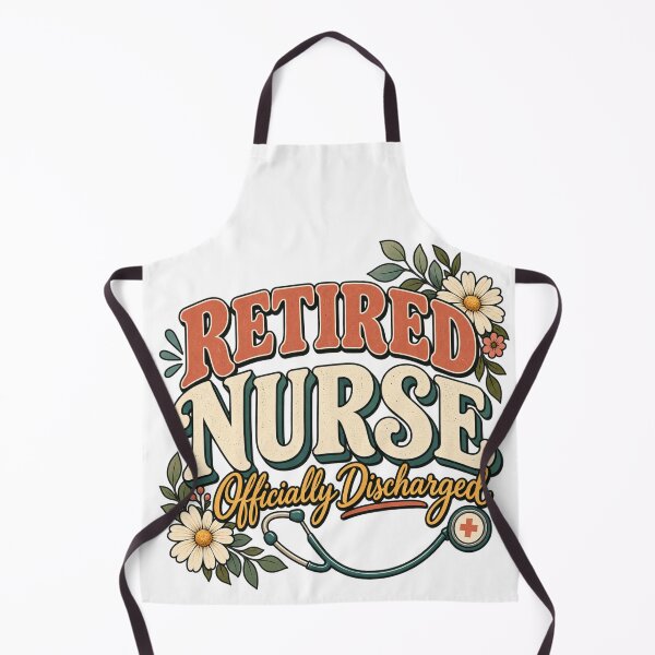 Aperçu de l'œuvre Retired Nurse Officially Discharged Nursing Retirement Gif créée et vendue par OUICHA.