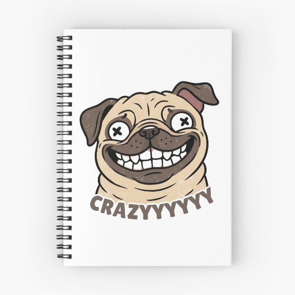 Item preview, Crazy Pug Face Funny Dog Lover Gift Cute Pug  designed and sold by BellabdO.